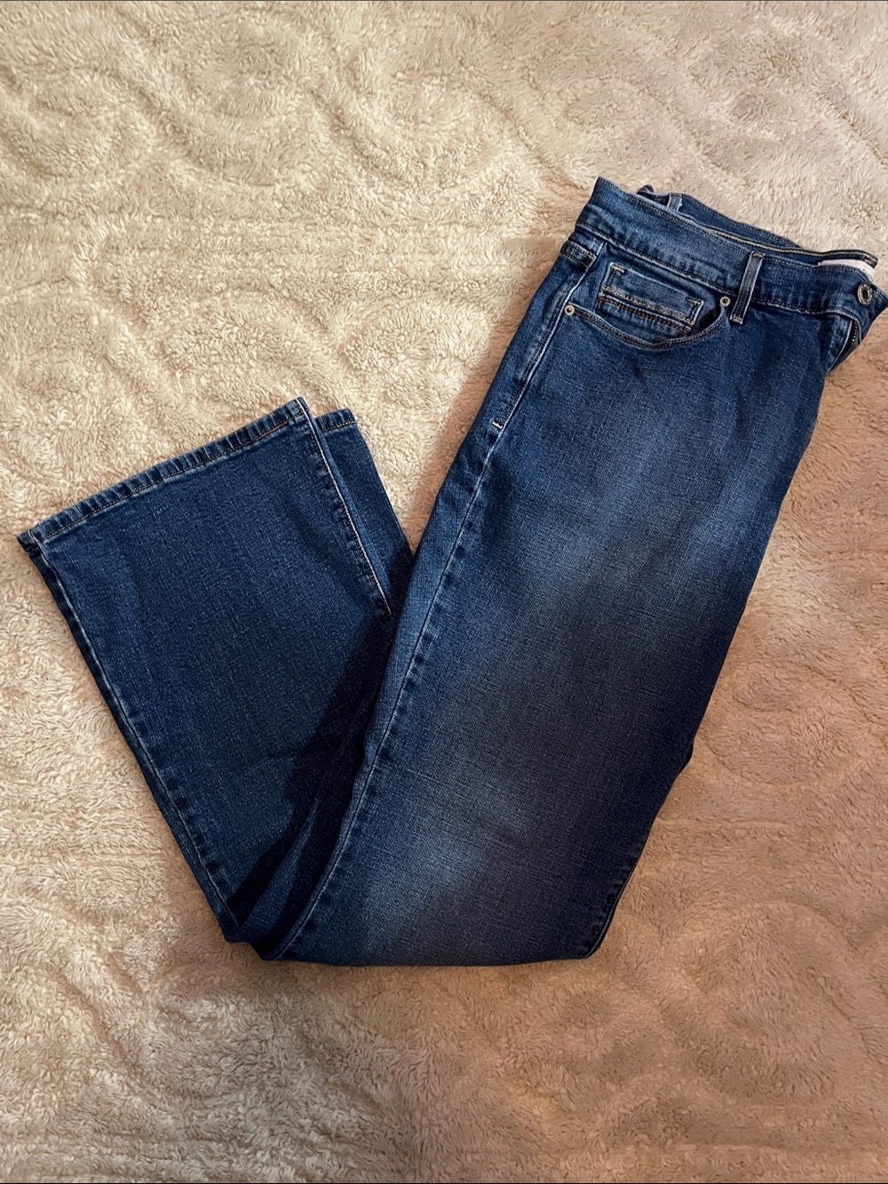 Classic Dark Wash Straight Leg Jeans